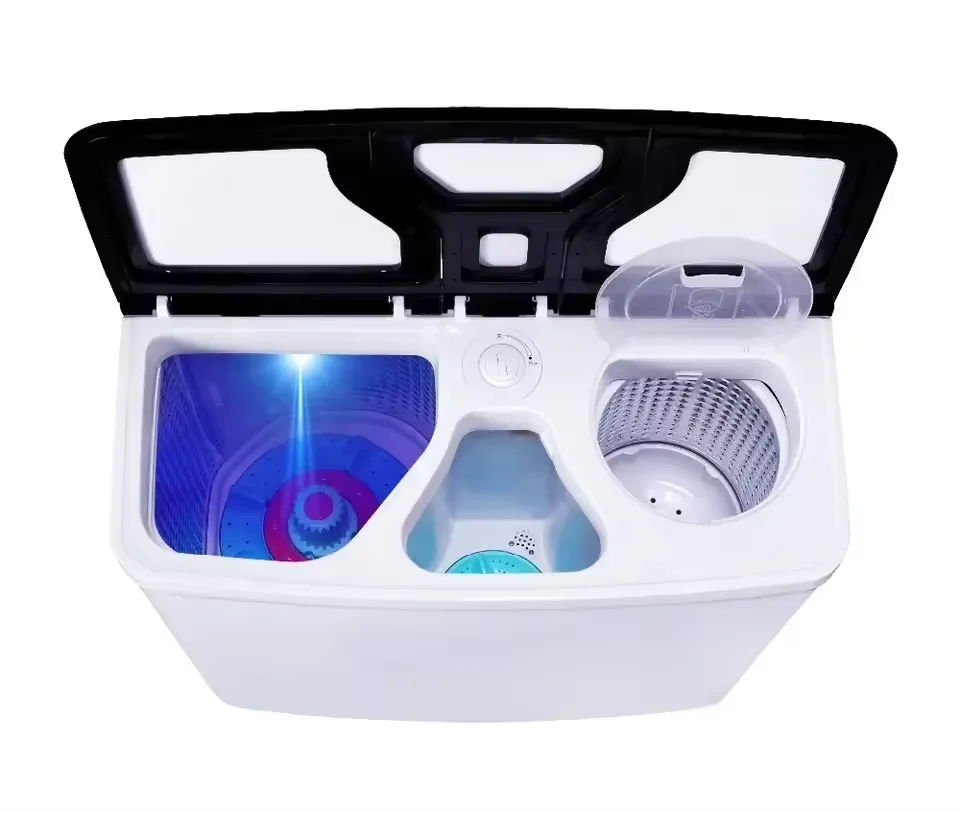 Hot-selling Top-load Washers Semi-automatic 13kg Stainless Steel Three Tub Washing Machines