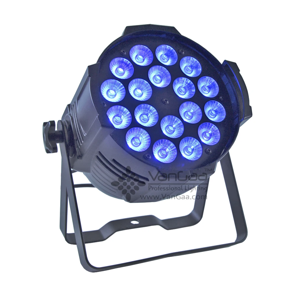 VanGaa Popular 18pcs 15W RGBWAUV 6-in-1 Indoor 18 18w led par light
