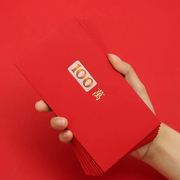 kraft paper red envelops / packets  with handle wedding party gift