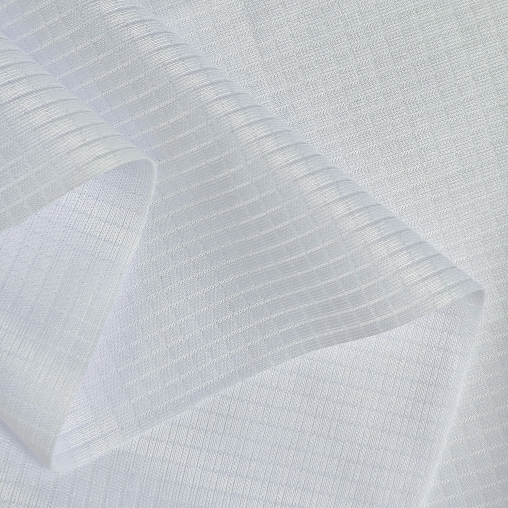 Custom Bleach 130~135gsm Low Stretch Wicking Dry Fit 100% DTY Polyester Knitted Waffle Sports Fabric