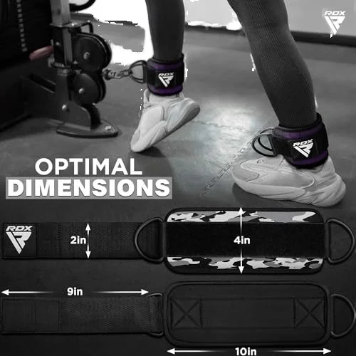 High Quality Neoprene Padded Ankle Cuffs Hot Sale Gym Training Exercise Accessories for Weight Lifting for Cable Machines