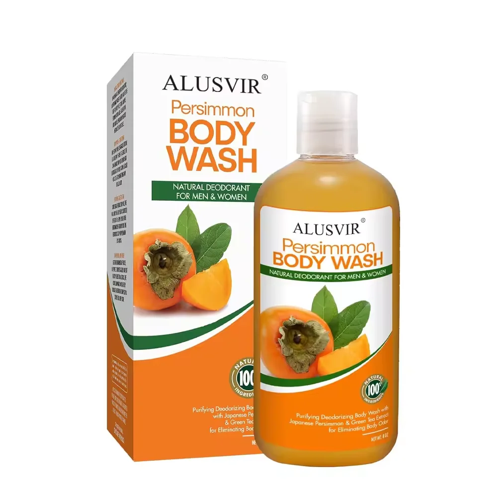 Private Label OEM/ODM Wholesale Whitening Moisturizing Natural Deep Cleansing Fragrance Persimmon Body Wash