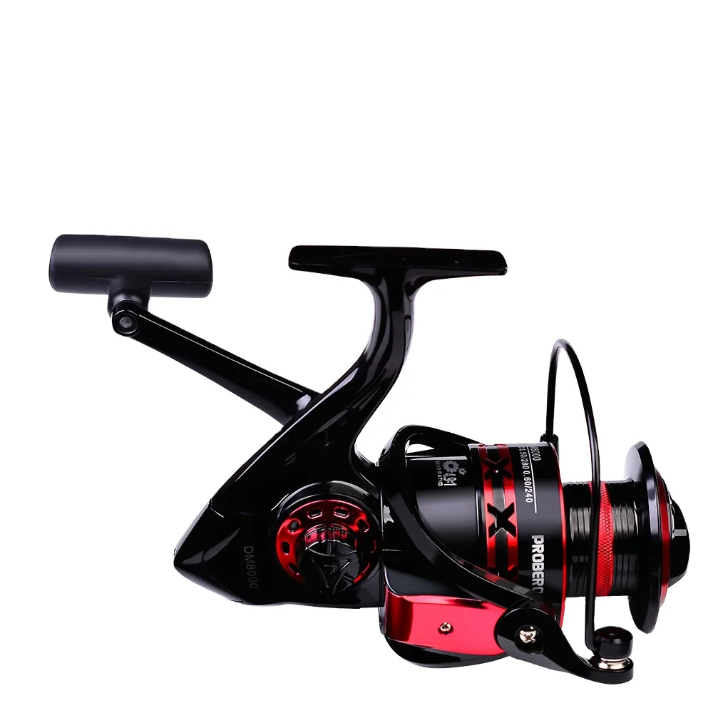 Rubber grip handle right spinning fishing reel metal reel body japan used fishing reel