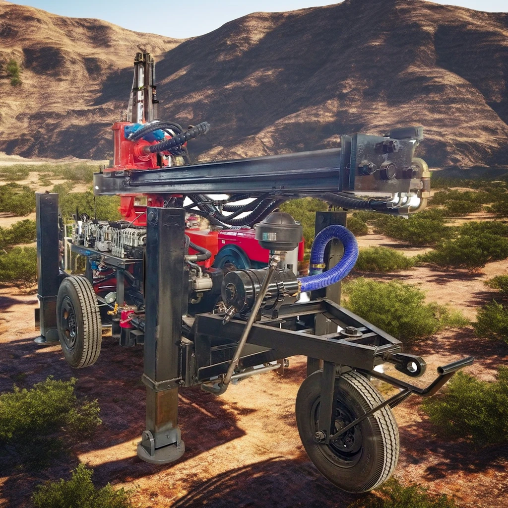 CS130B Electric Diesel Automatic Bore Well Rigs New Metering Pump Engine Motor Bearing Core Components Water Wells Piling 200m