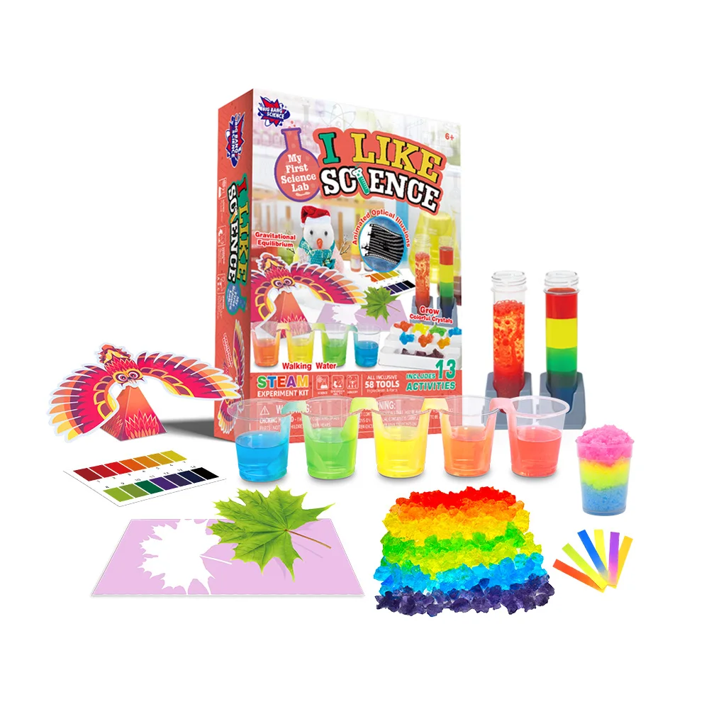 My First Science Kit Science physics Experiment Set kids educational gift toy learning diy funny color text science kit
