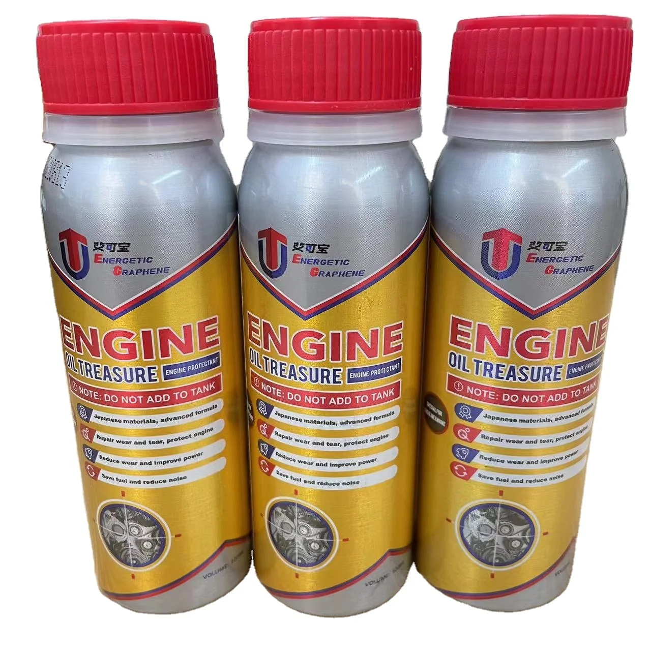 Энергичное графеновое масло, для восстановления двигателя, для обработки масла, присадки, для автомобилей, фургонов, грузовиков, Противоизносная защита