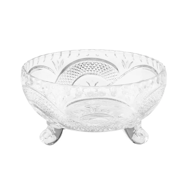 Wholesale Transparent Glass Fruit Salad Candy  Bowl with Stands