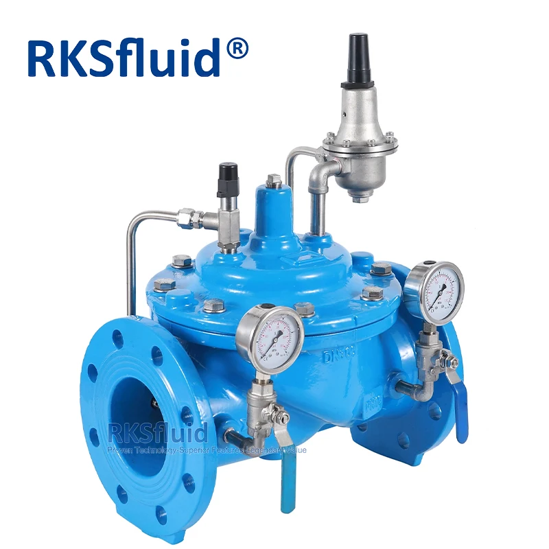 Hot Sales Pilot operated Hydraulic Control Valve 200X Ductile Iron PN16 Pressure Reducing Valve with Cheap Factory Price