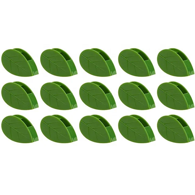 2022 New Garden Plastic Leaf Shape Plant Climbing Wall Support Clips