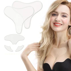 Amazon Hot Sale Medical Grade Skin Care Facial Silicon Pads Neck Face and Body Reusable Anti Wrinkle Silicone Patches