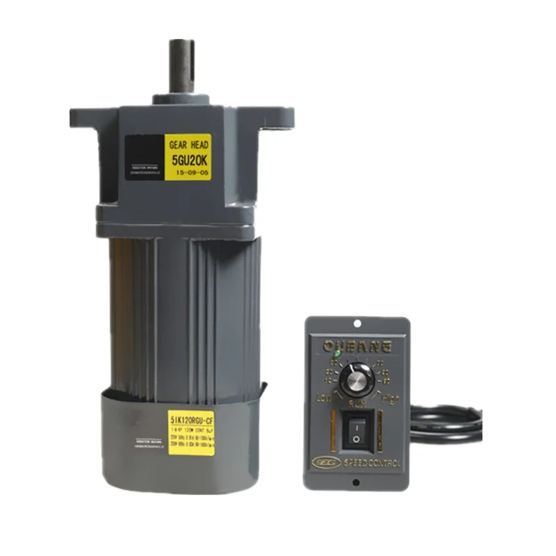 5IK120GU 120W 1phase low speed high torque ac motor 220V with gearbox