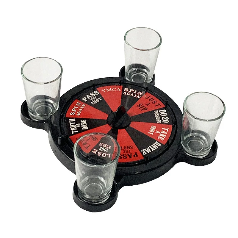 Roulette Shots Drinking Games Set  Party with Glass Shots Adult Game for Adults