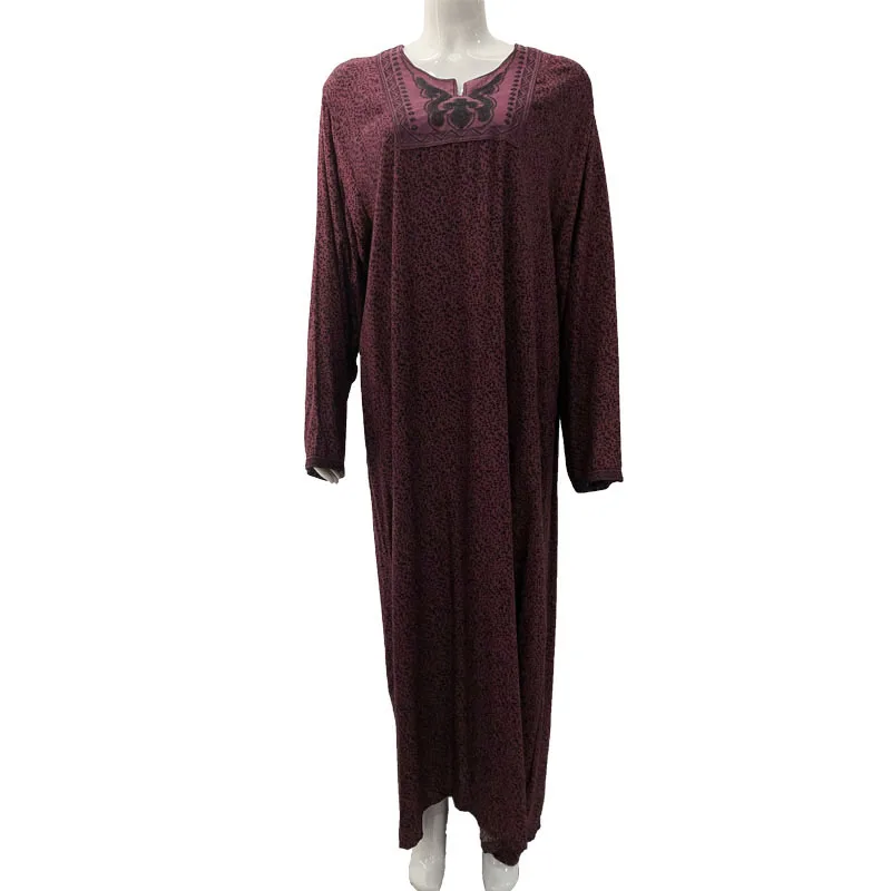 Марокканская женская ночная одежда летняя вискозная мусульманская женское длинное платье