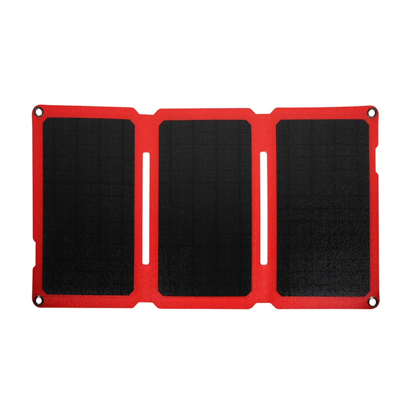 24w Foldable pocket solar charger kit, Dual USB 5V 24W ETFE film Portable solar charger