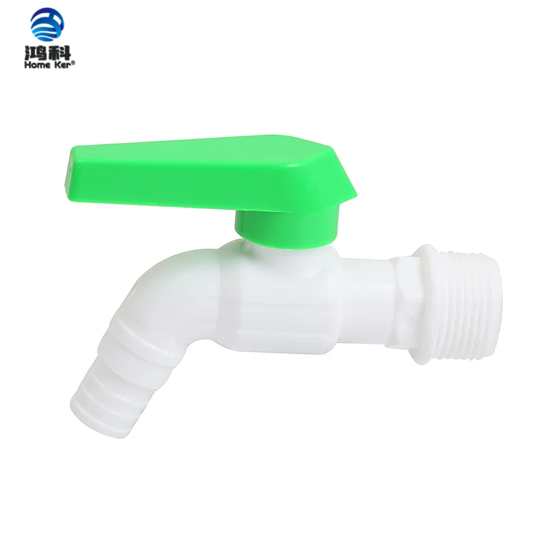 China High Quality Short Handle Water Tap Wholesale Plastic Pvc Water Tap Pp Bibcock Sanitary Taps Faucet