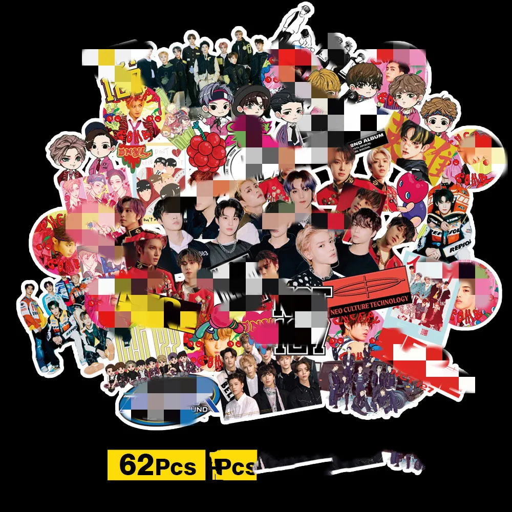 Wholesale 2023 Newest Korean Stickers Cartoon Stickers Bang TWICE Stray Pink Seventeen kids GOT Butter Sticker