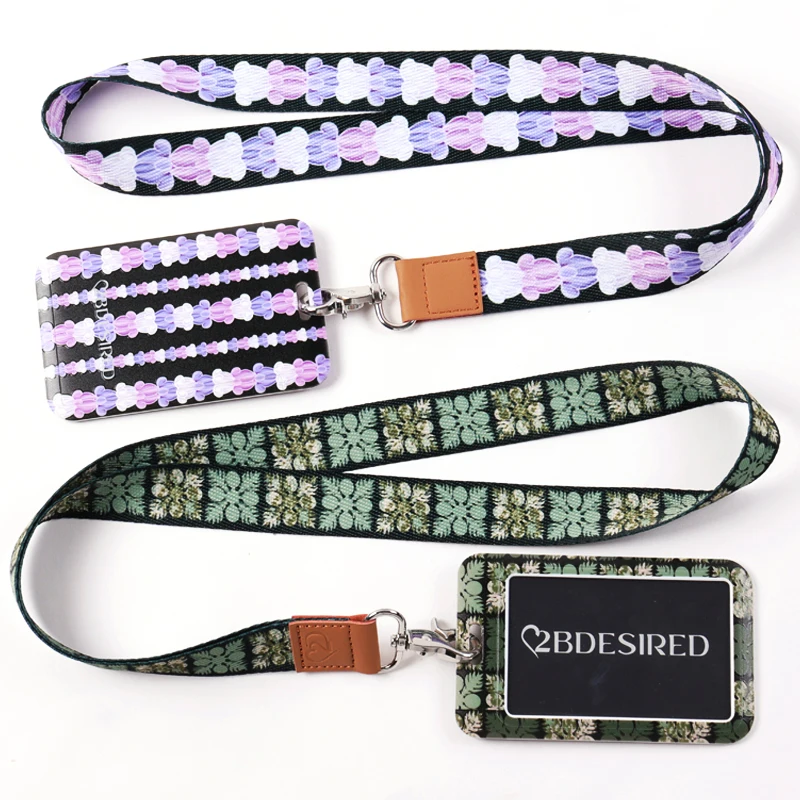 personalized lanyards id with logo custom card holder badges medal lanyard with pvc card RFID NFC
