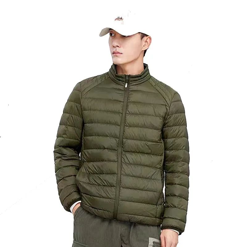 Customized ultralight 300T nylon taffeta fabric down proof calendering coat down jacket fabric
