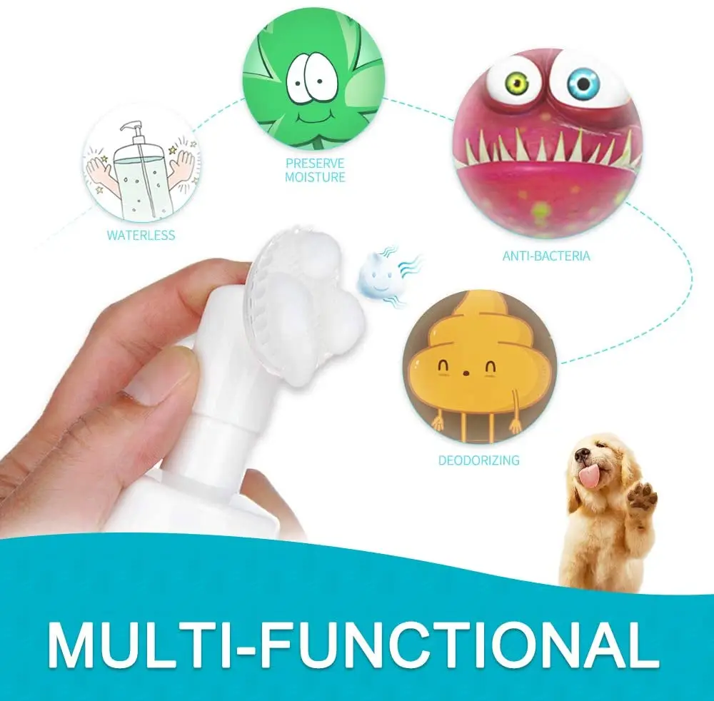 OEM&ODM Dog Paw Clean Refreshing Care Clean Dog Paws Natural Mild Dog Clean Paws Foam For Cats