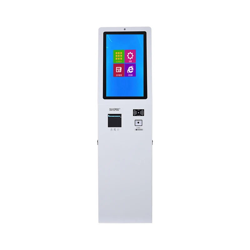 Smart LCD display restaurant vending machine interactive touch screen self payment kiosk