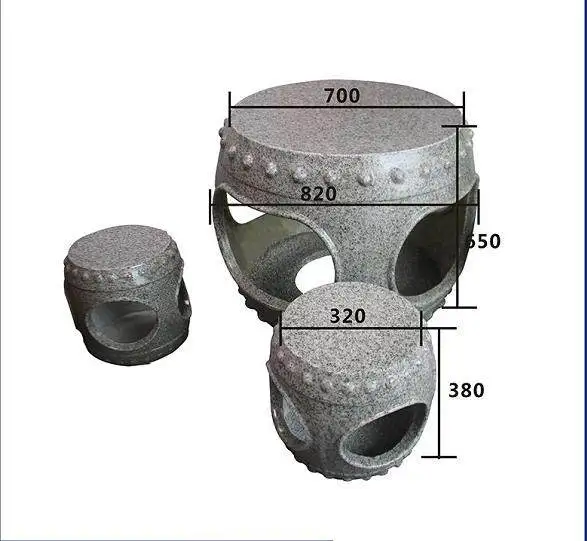 Outdoor Decorative Plastic/ABS Table and Stool Mold Injection Mold for Concrete Durable Outdoor Furniture Mould