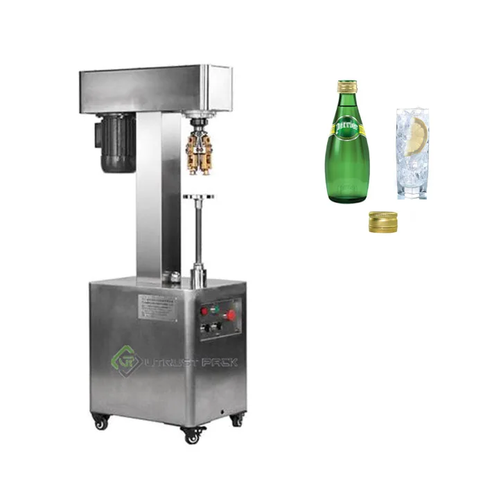 Semi-Automatic Wine Bottle Roll On Pilfer Proof Cap Sealing