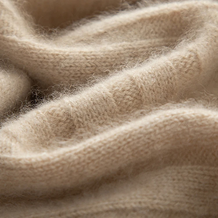 High Quality 100% Cashmere Turtleneck Women Sweater Mookneck Cashmere Sweater Women Pants Two Piece Set