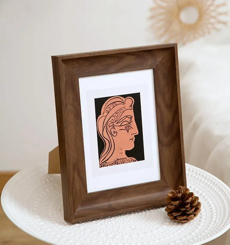 Dongjin 6 Inch Retro Resin Photo Frame Wall Mounted Picture Frame Desktop Crafts Resin Painting Frame