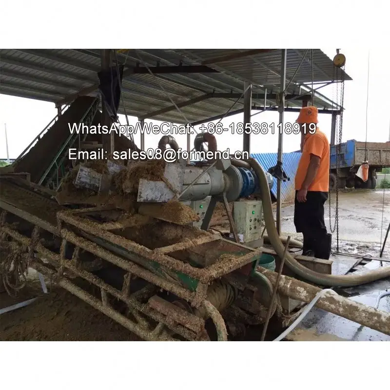 Good factory new design cow manure dryer machine/animal waste dewatering machine