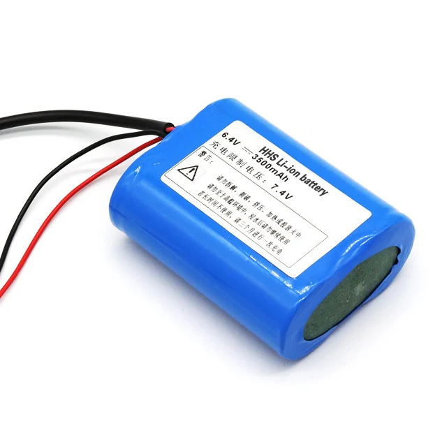 Rechargeable 2s1p 32700 Lifepo4 Battery Pack 6.4v 1400mah  6v 2.5ah 3.5ah Li Ion Battery For Solar Light