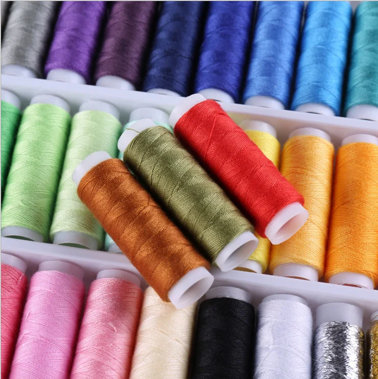 WEITIAN Brand Wholesale Best Price Quality Small Cone 100% Polyester small sewing thread bobbins sewing thread