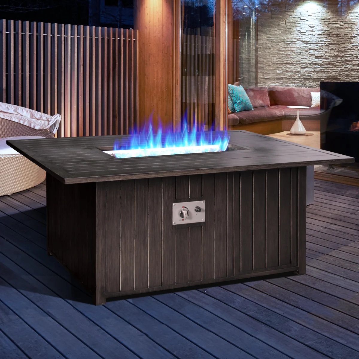 Aluminum Hot Sale Outdoor Fire Pits Table for Hotel Contract