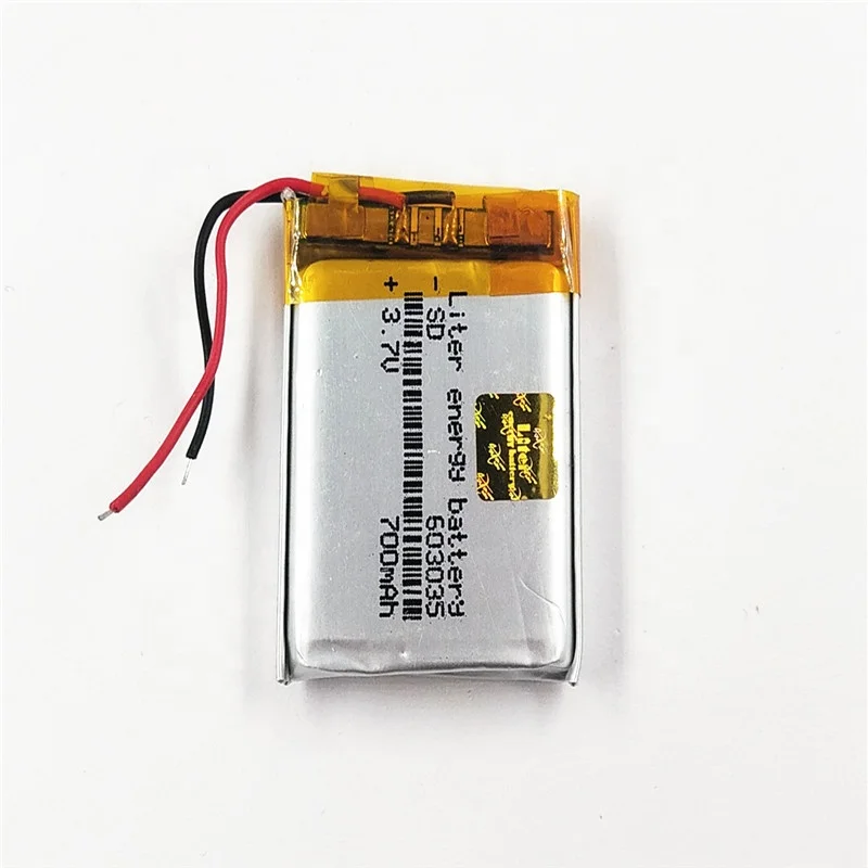 lipo battery 603035 063035 700mah 3.7V rechargeable li-polymer battery for beauty devices