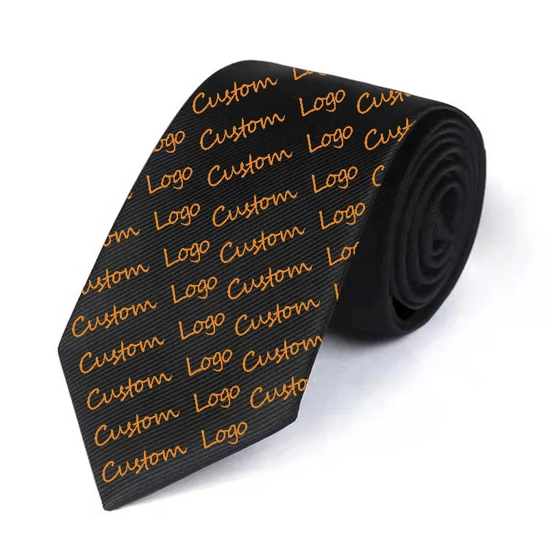 High Quality Silk Ties Classic Logo Packing Pattern Men Necktie Custom Neck Ties for Men