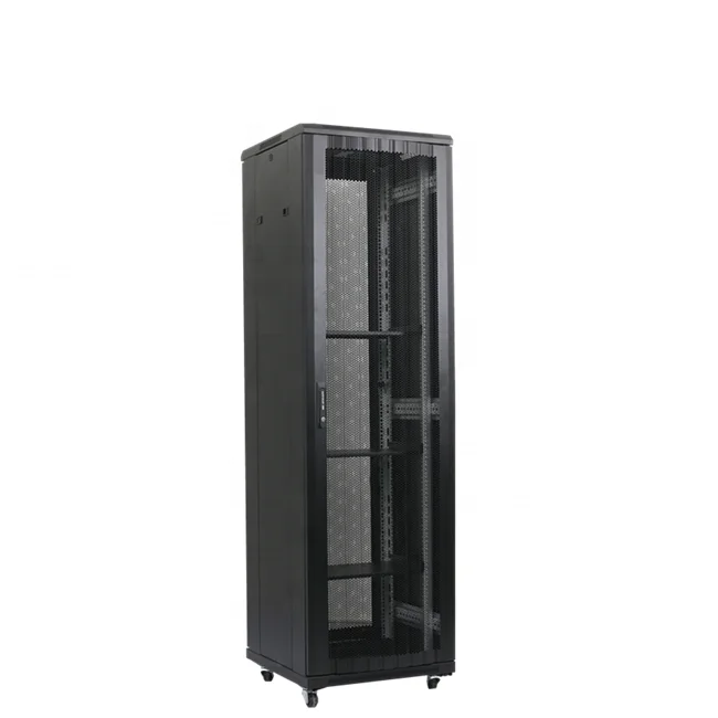 Cabinet  4-Post Adjustable Depth Network Equipment Rack Enclosure with Casters 42U Server Rack
