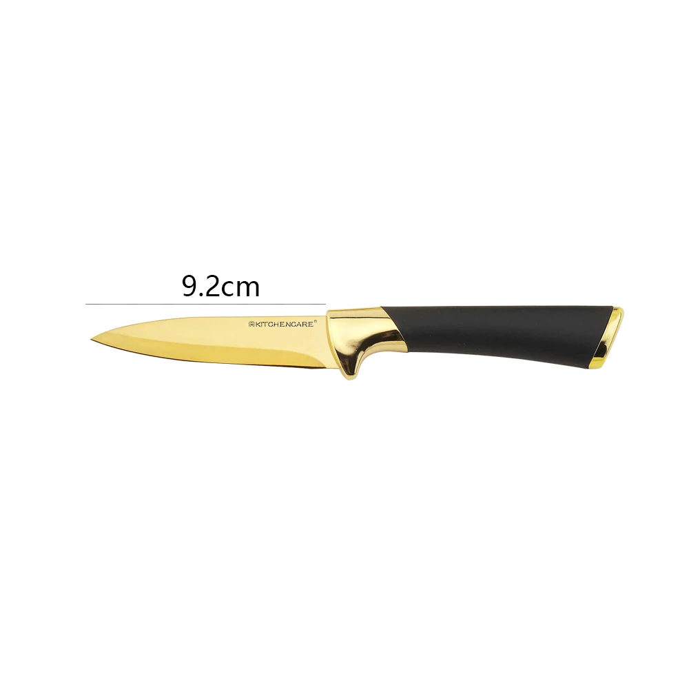 KITCHENCARE stainless steel kitchen vegetable peeling knives gold 3.5inch paring Knife