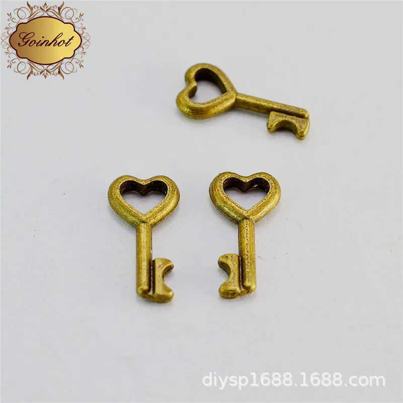 Geqiao A4988 красный полный дом аксессуары ручной работы DIY ретро ключ кулон 100 шт./пакет
