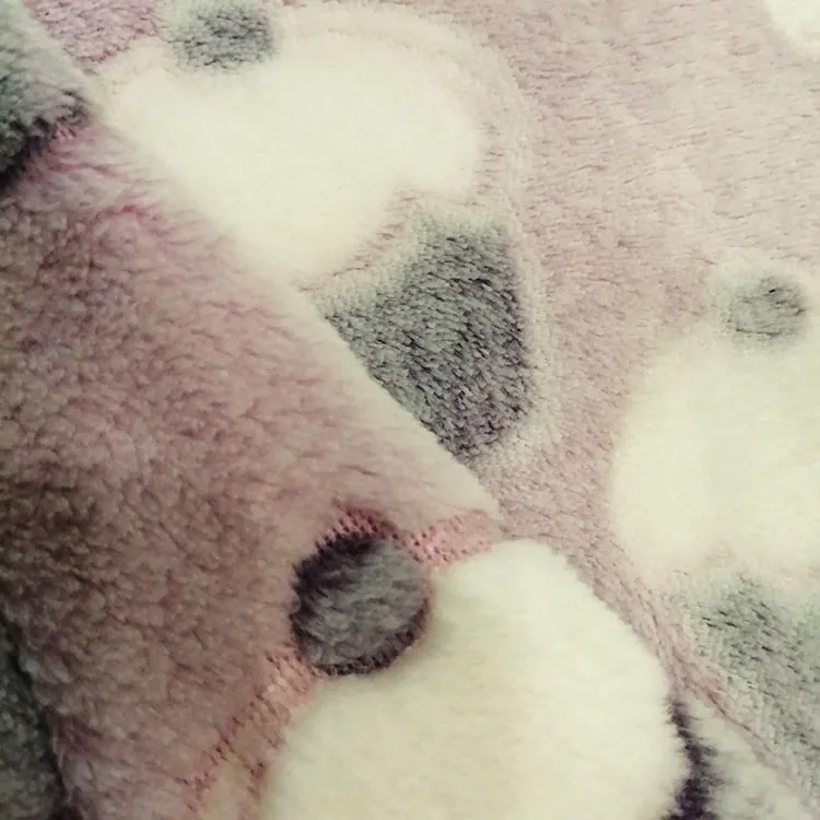 
Super soft double-side offset printing coral fleece fabric for baby blanket 
