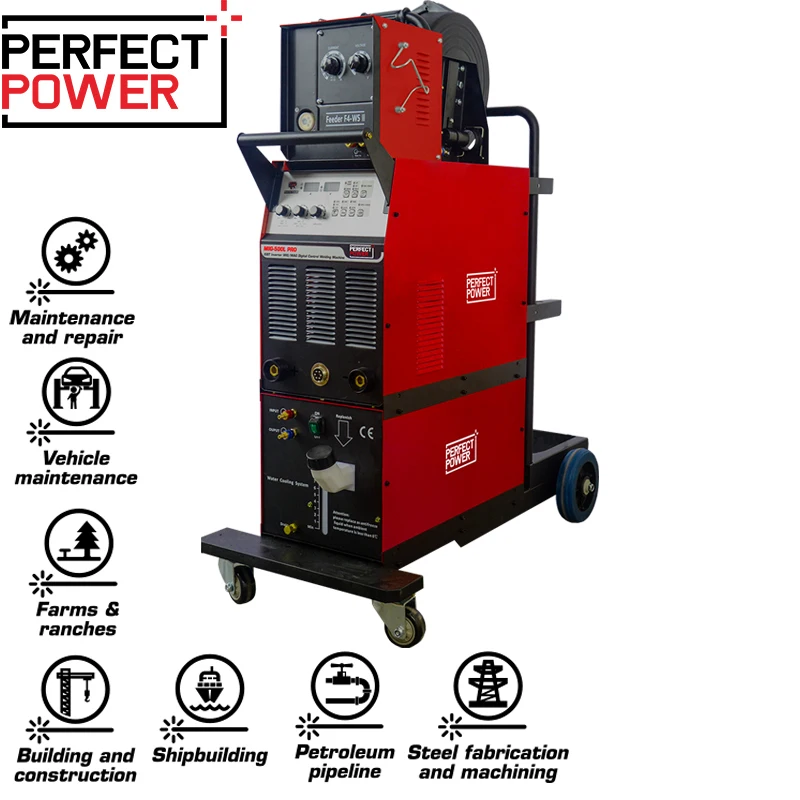 Mig-500L Gasless Flux Cored Wire Welding Machine Mig Double Pulse Mig Welder Igbt Mig Inverter Welding Machine