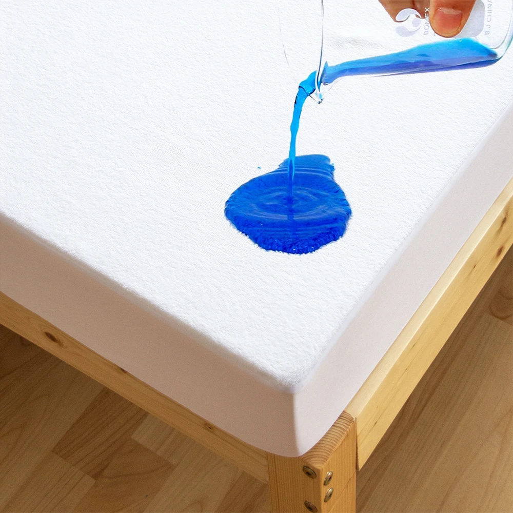 Bamboo Terry Waterproof Mattress Protector Bed Cover Fitted Sheet