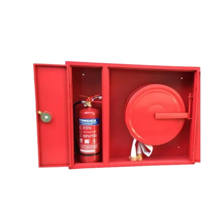 2024 Factory supply Fire extinguisher cabinet Steel fire hose reel storage box