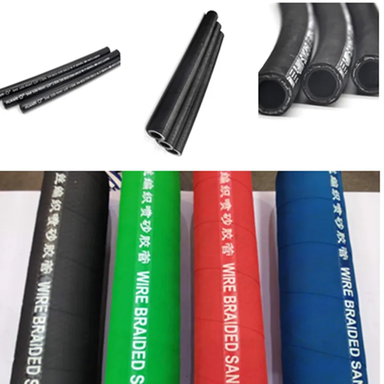 SAE 100 Standard Steel  Wire Braided China Rubber Hose Rubber Hydraulic Hose Manufacture