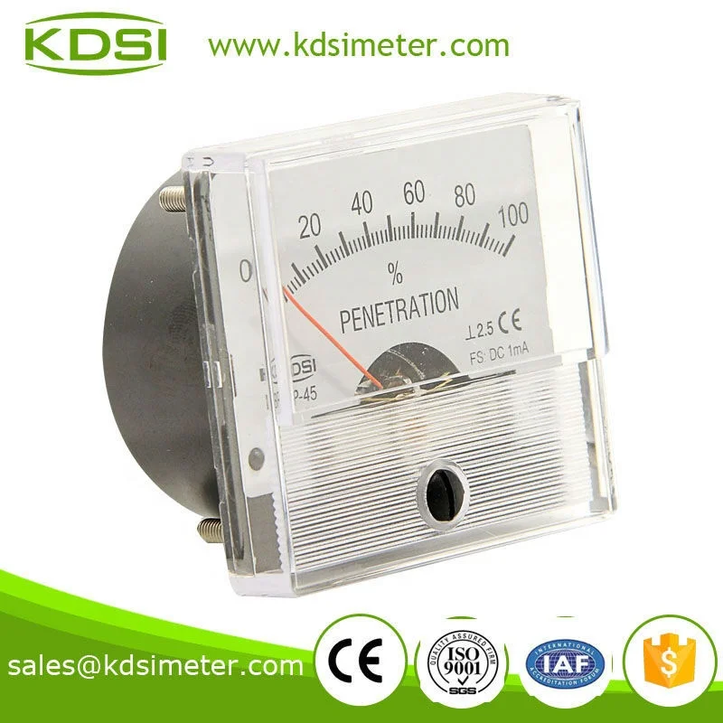 BP-45 DC Ammeter DC1mA 100% high quality panel analog ampermeter