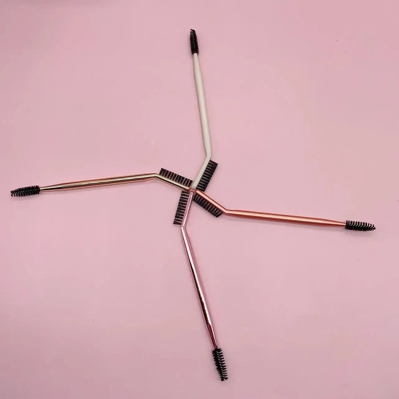 YRX A181 Wholesale New Double-Headed Eyelash Brush And Eyebrow Brush Portable Professional Makeup Tool Mascara Wands