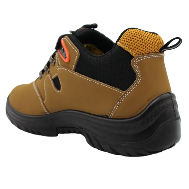 High Quality Factory Safety Shoes Nubuck Safety Footwear PU Sole Injection Steel Toe Work Shoes