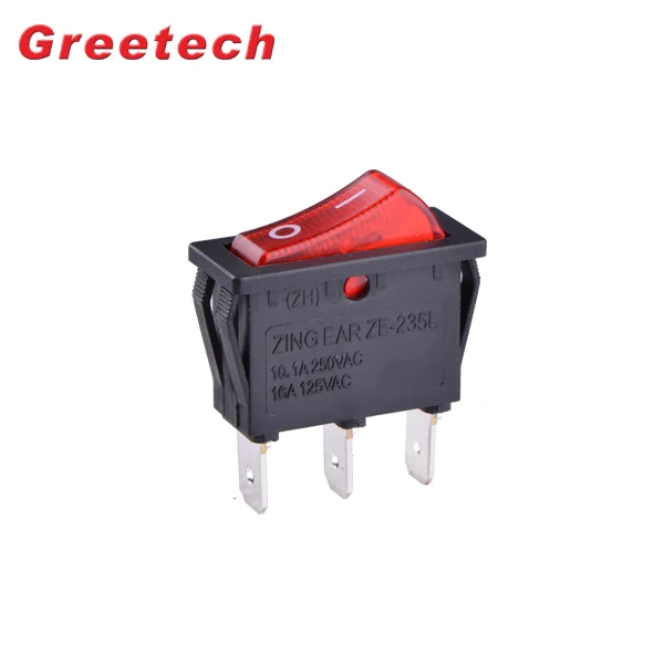 China Supplier Momentary 10A  for Electrical Car and Machines Rocker Switch
