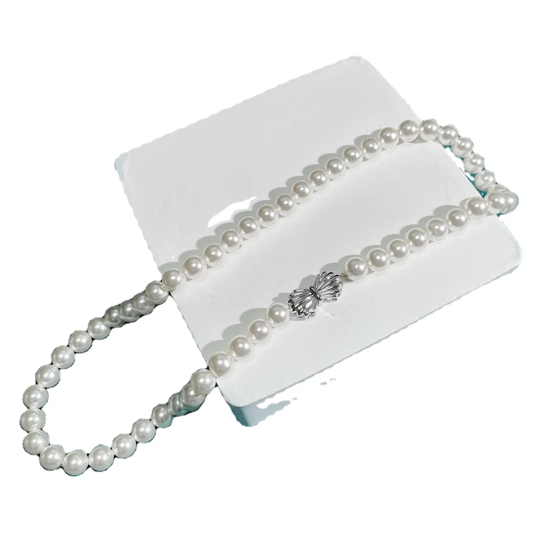 9-10 мм; Новая женская натуральное пресноводное жемчужное ожерелье плюс 18 к настоящим золотом с пряжкой оптовая цена от производителя