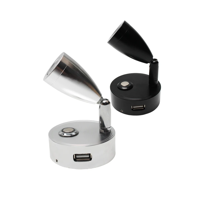 12v 3W LED touch dimming RV reading light Wall Light/  USB interface reading light /RV reading light