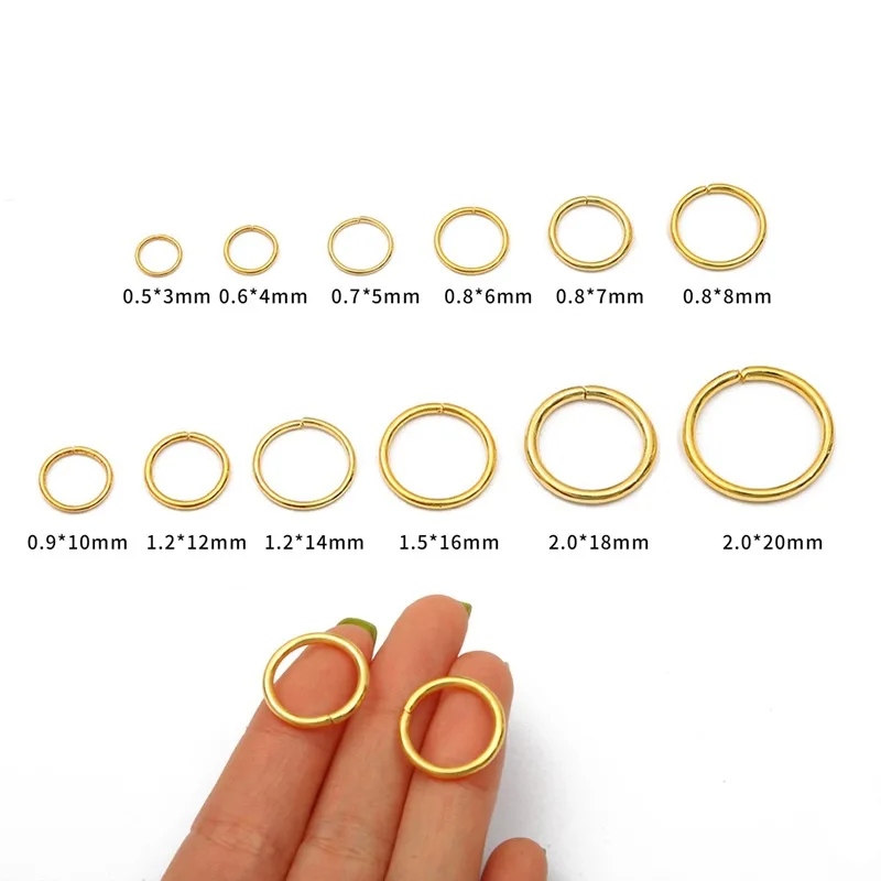 DIY Jewelry Findings Open Single Loops Jump Rings Split Ring for jewelry making Open Jump Rings Connectors Wholesale