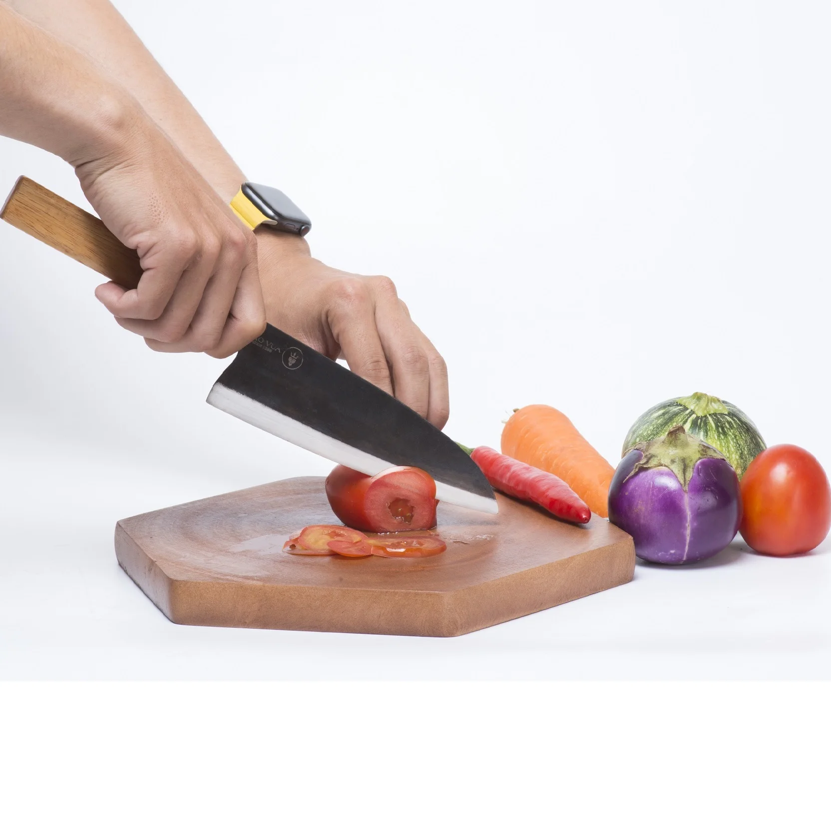 HandForged Japanese Kitchen Knife Chef Knives - SANTOKU KNIFE